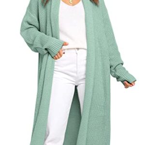 Long Cardigan Sweaters for Women Fall Trendy Oversized Open Front Winter Coat
