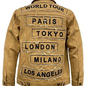 Men's Distressed Denim Jacket